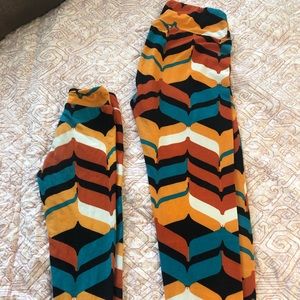 Lularoe mommy and me leggings set